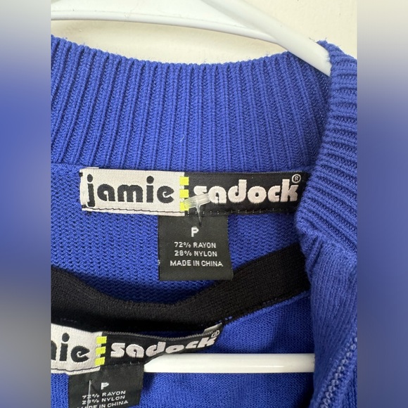 Jamie Sadock Black Blue Jacket and Shirt Set Size P - Picture 4 of 7